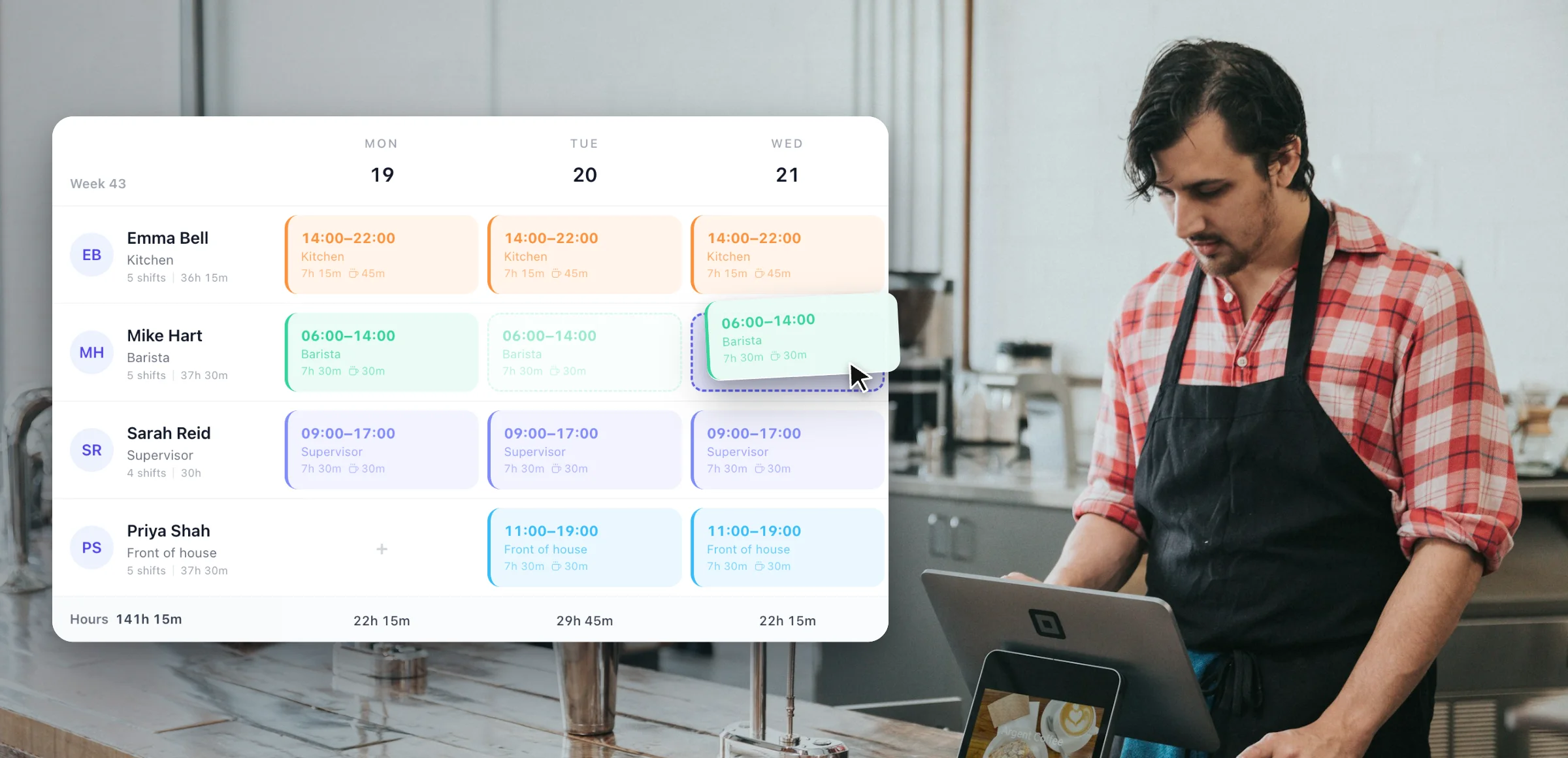 Build your rota in minutes